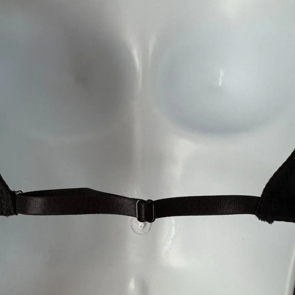 #2 Black Convertible Padded Bra w/Adjustable Spaghetti Straps X-Large